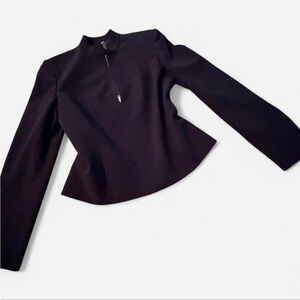 G by Guess Essentials Women’s Black Zip-up Blazer, Size 6